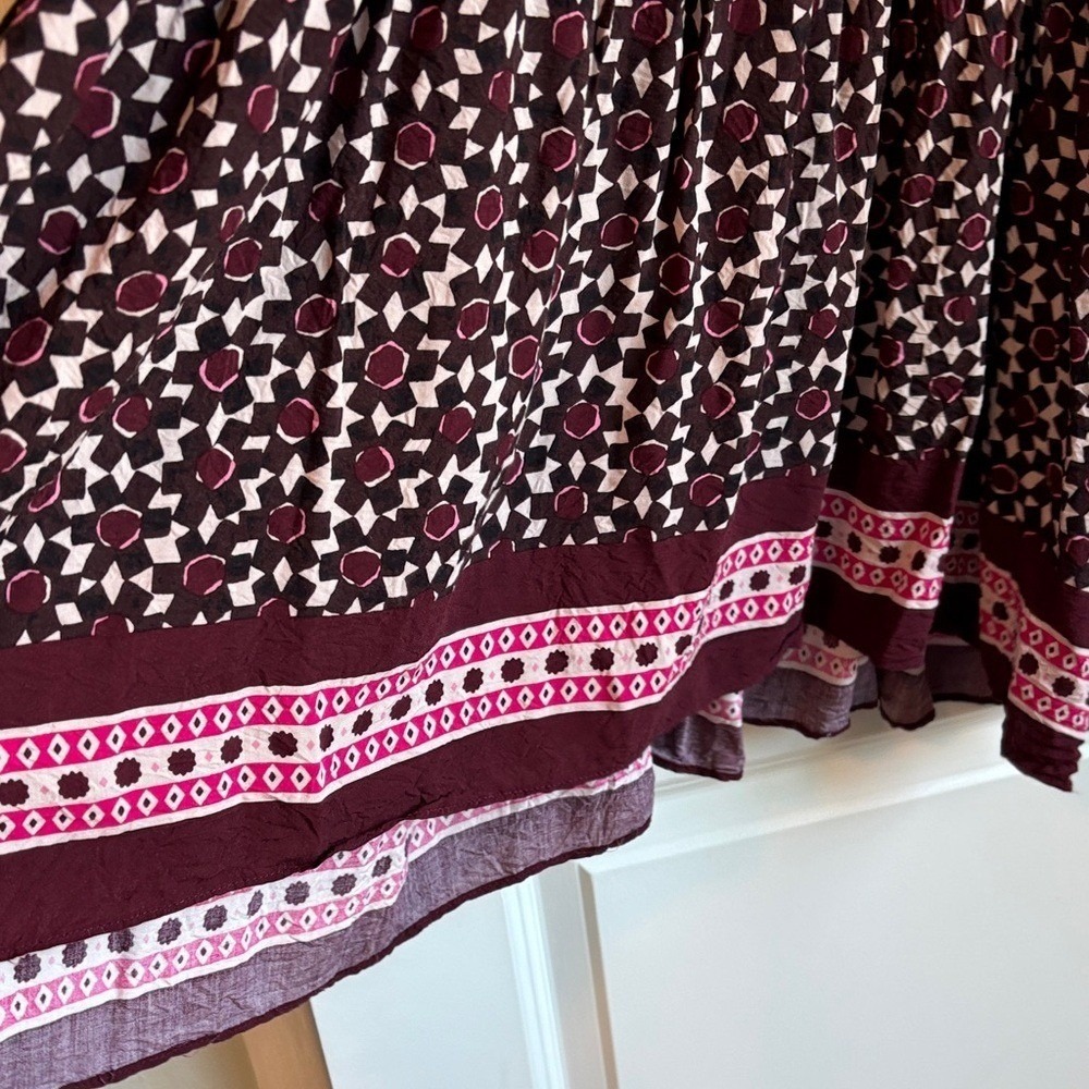 Kate Spade Beach‎ Cover-Up Dress Sumac Red Purple Women L Sleeveless Summer - Picture 5 of 9